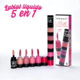 😍 LABIAL LIQUIDO 5 EN 1 💄