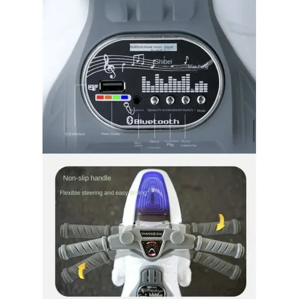 🎁 MOTO ELECTRICA DE DINOSAURIO 🦖 LUCES LED -12V✨