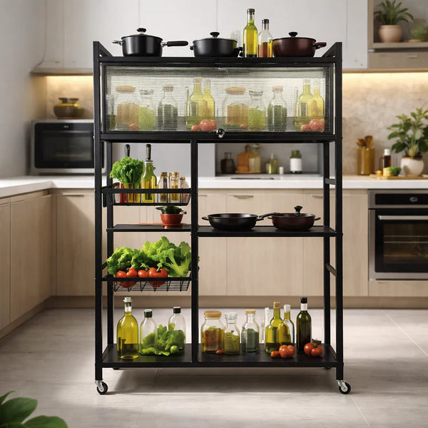 🔥 ESTANTE DE COCINA CON TAPA 🏡
