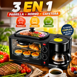 🔥☕ HORNO 3 EN 1 : PARRILLA + HORNO + CAFE🔥