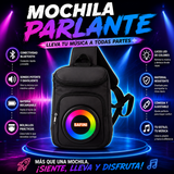🔥🎒 MOCHILA PARLANTE CON CANDADO DE SEGURIDAD + POWERBANK ✨