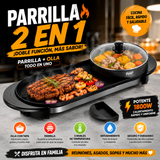 🔥 PARRILLA ELECTRICA 2 EN 1 🥩🦐