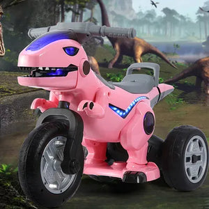 🎁 MOTO ELECTRICA DE DINOSAURIO 🦖 LUCES LED -12V✨