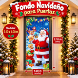 🎁 FUNDAS NAVIDEÑAS PARA PUERTAS 🎄- 2.10 X 1 M