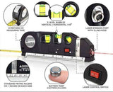 REGLA DE NIVEL LASER 4 EN 1 MULTIFUNCIONAL