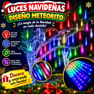 🎄 LUCES NAVIDEÑAS DISEÑO METEORITO✨ - 3.5 M